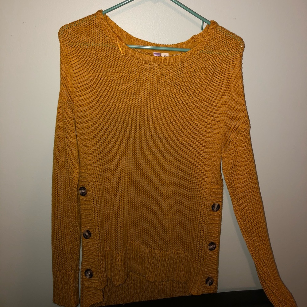 Yellow Francescas sweater WORN ONCE.